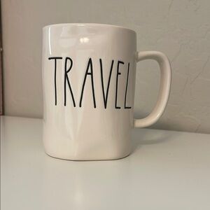 Rae Dunn White and Black Ceramic Dining Mugs